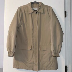 L.L. Bean Women's Beige Jacket With quilted wool liner Sz M Inventory SALE